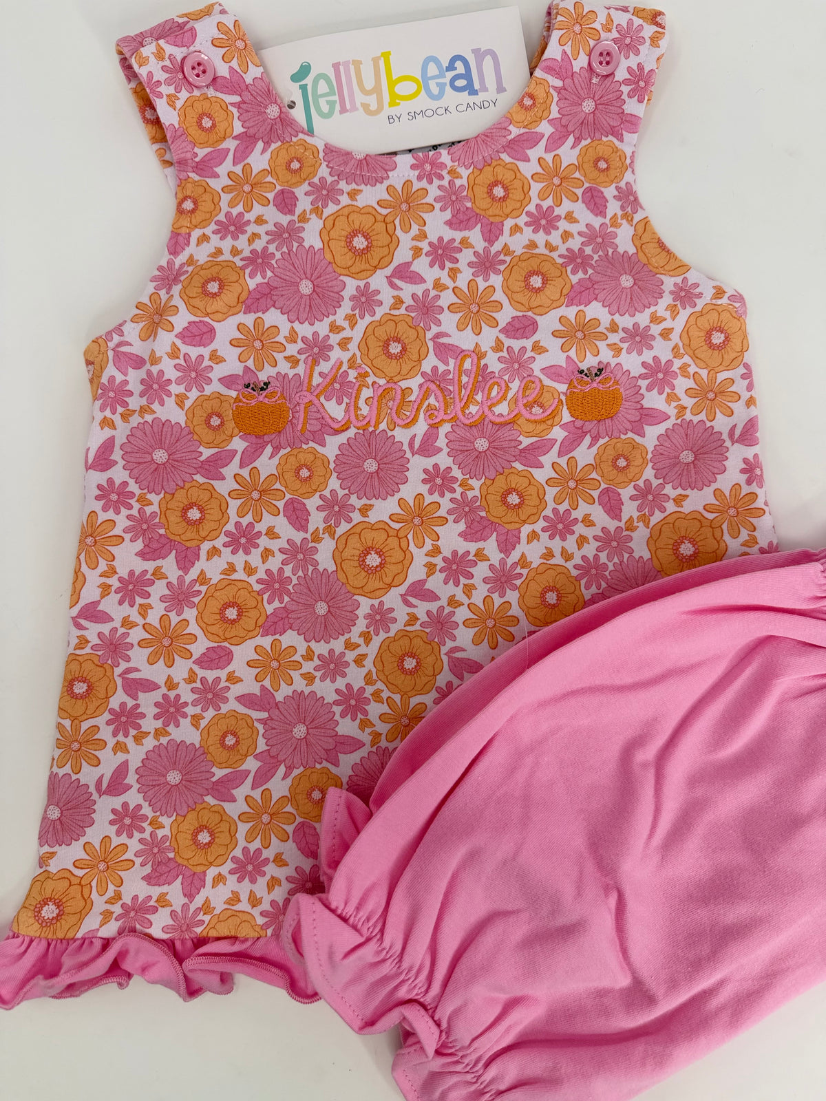 Pumpkin Petals Swing Back Bloomer Set
