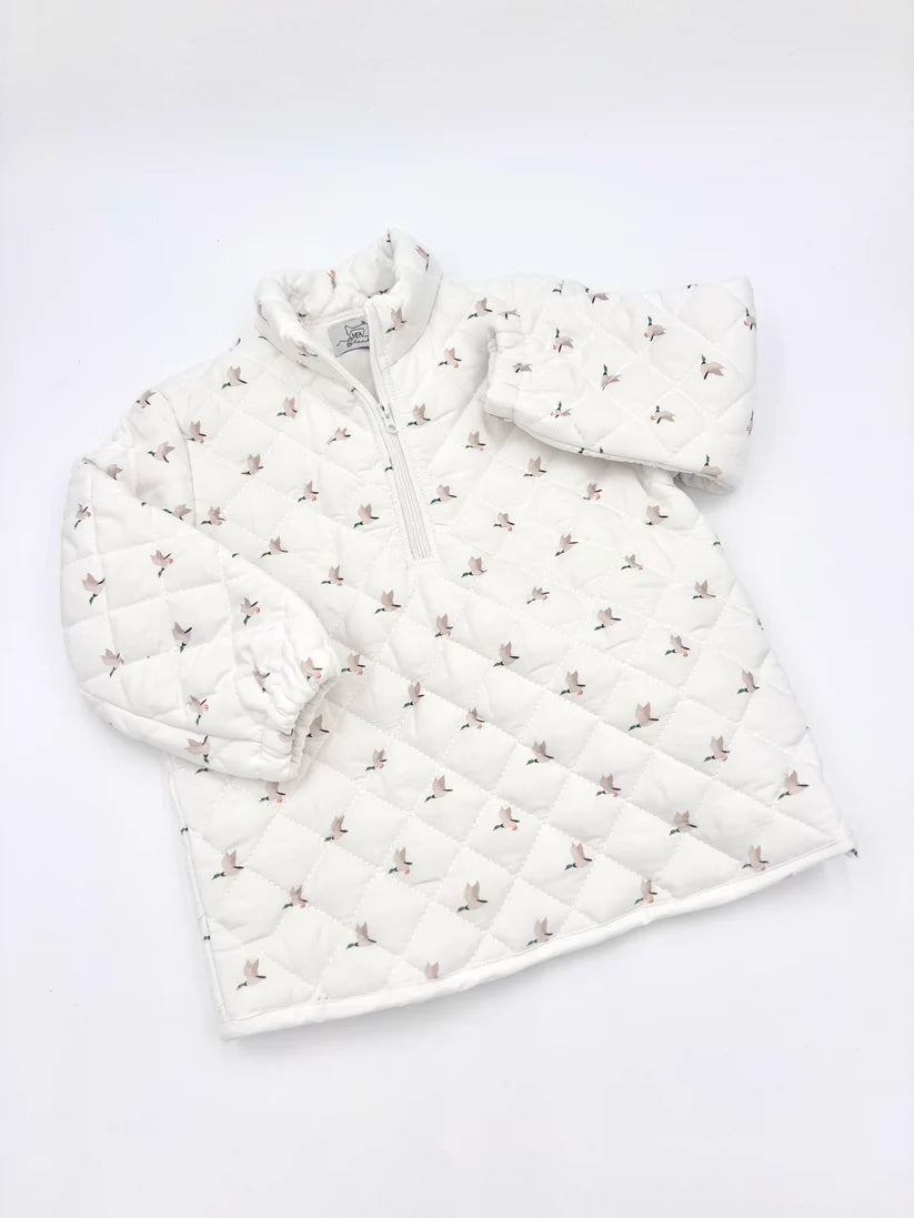 Micro Duck Quilted Quarter Zip-PREORDER